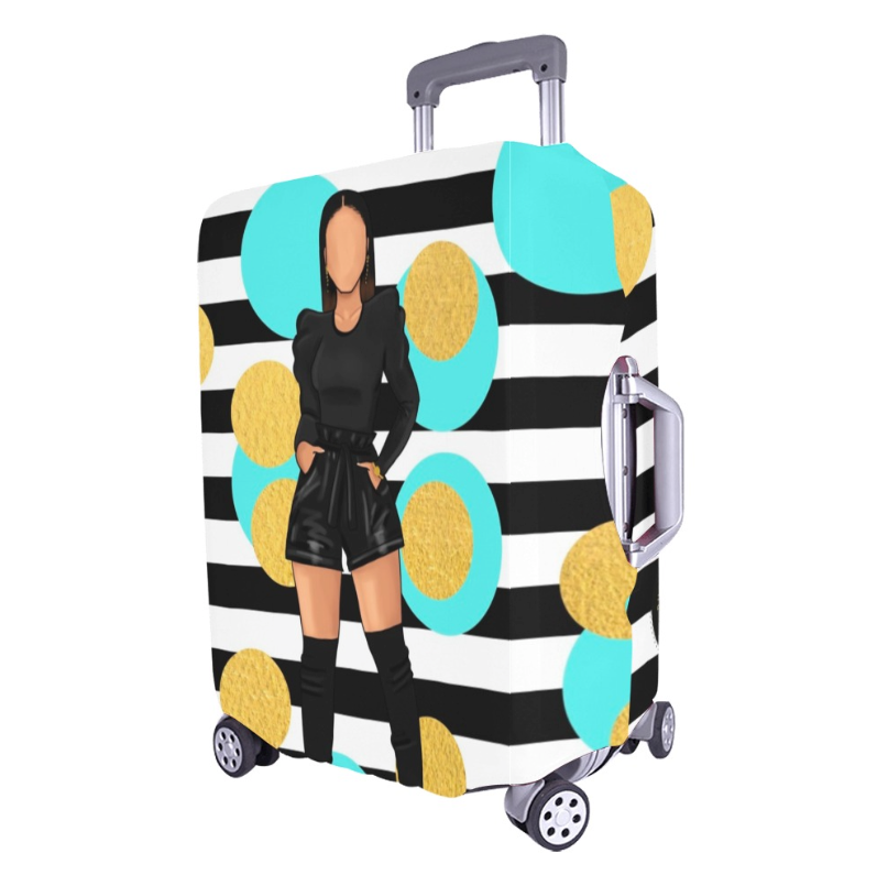 Striped Girl Boss Luggage Covers