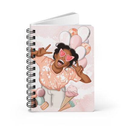 Good Vibes Only Spiral Ruled Line Notebook