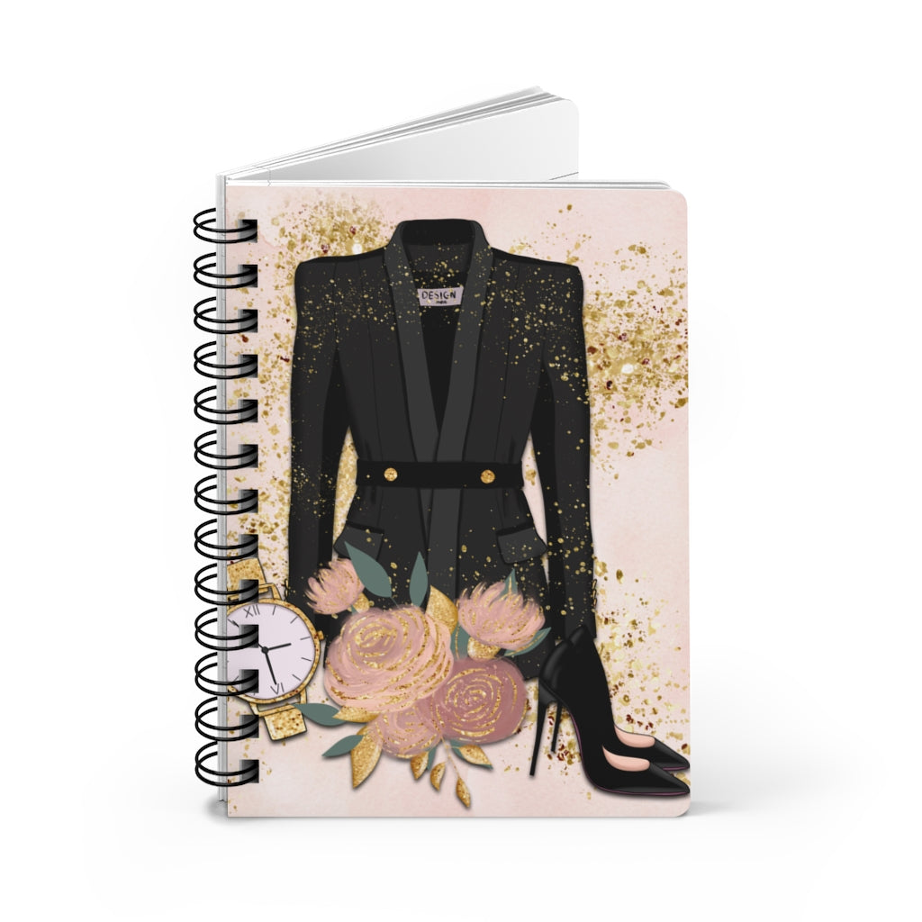 Boss Mom Fashion High Heel Spiral Notebook - Ruled Line