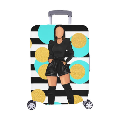 Striped Girl Boss Luggage Covers