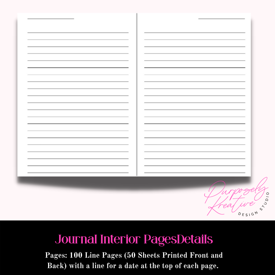 Journaling Through My Thought - A Self-Care Journey to Healing | Pink Powerful Affirmation Journal