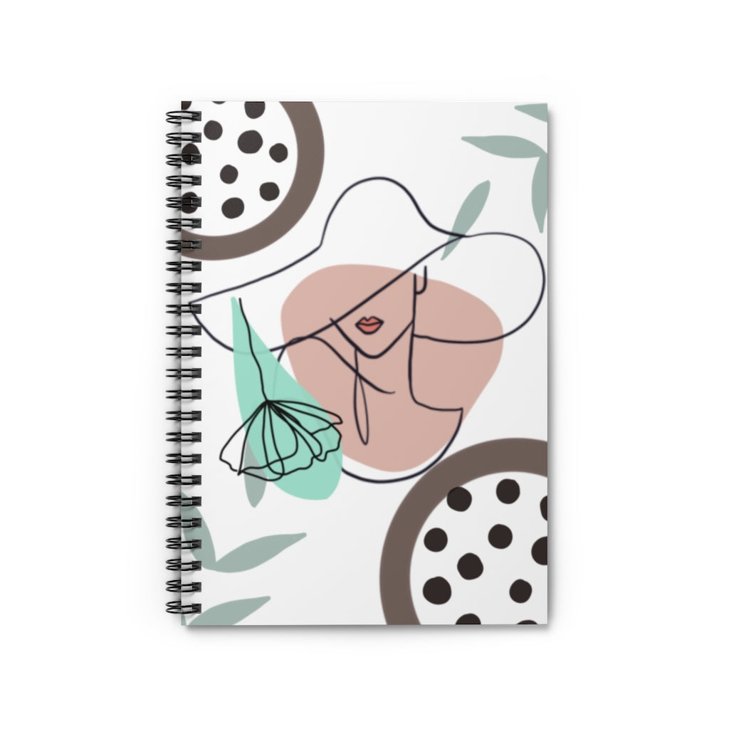 Unique Abstract Fashion Woman Spiral Ruled Line Notebook
