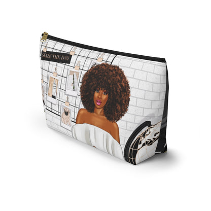 Afro Girl Boss Journal and Planner Pouch w T-bottom